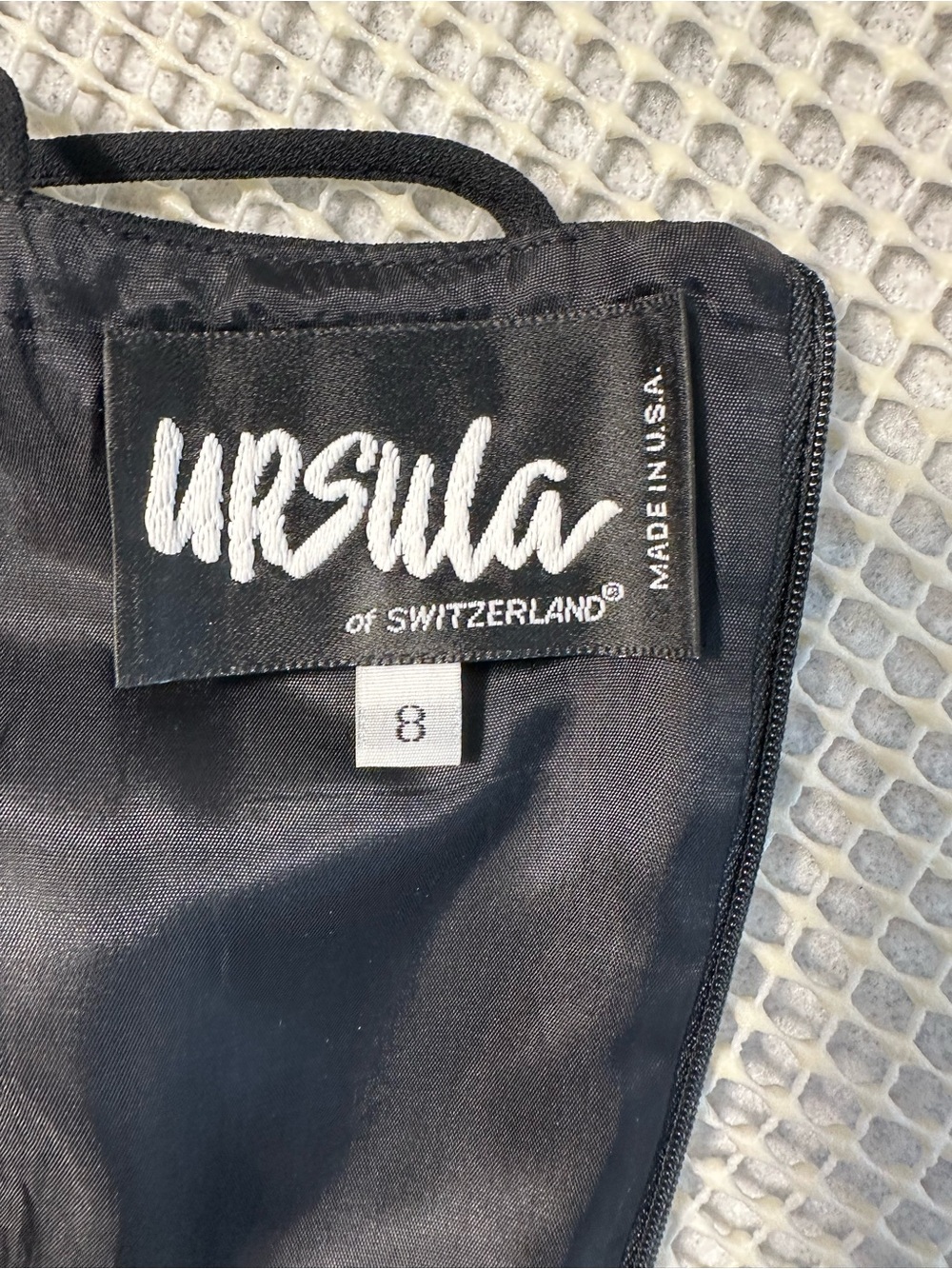 Ursula of Switzerland Black Halter Evening Gown Open Back Formal Dress Size 8 - Picture 5 of 10